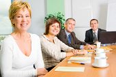 foto of meeting  - Team of successful business people on the meeting  - JPG 