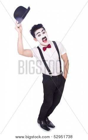 Poster: Personification of Charlie Chaplin on