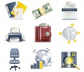 picture of finance  - Vector business and office icons - JPG 