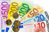 picture of money  - euro money banknotes of the european union - JPG 