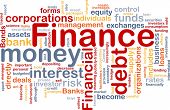 pic of finance  - Word cloud concept illustration of money finance - JPG 