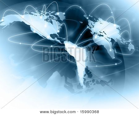 Picture or Photo of Best Internet Concept of global business from concepts series