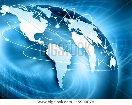 Picture or Photo of Best Internet Concept of global business from concepts series