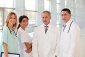 foto of medical doctors  - Portrait of smiling medical team - JPG 