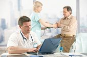 picture of pressure  - Medical checkup in doctor - JPG 