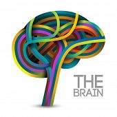 stock photo of intellect  - Creative concept of the human brain  - JPG 