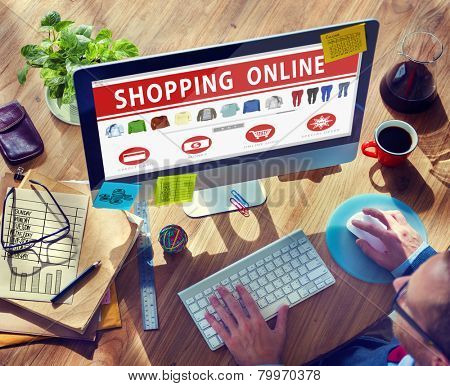 Digital Online Shopping E-Commerce Purchase Buying Browsing Concept